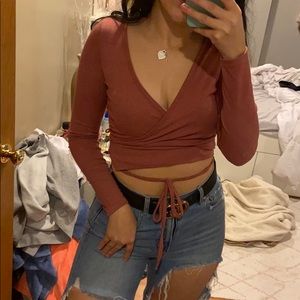 Forever 21 Wrap Crop Top